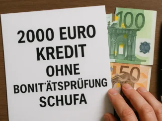 2000 Euro Kredit ohne Bonitätsprüfung