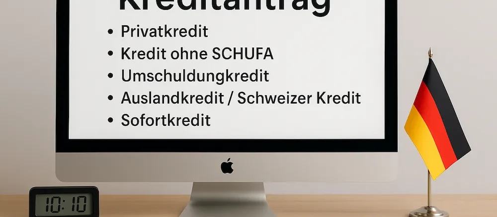 Kreditantrag | Schnell Kredit beantragen