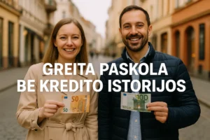 Greita paskola be kredito istorijos