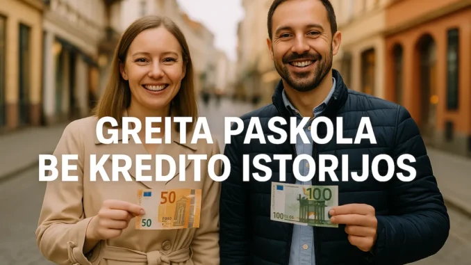 Greita paskola be kredito istorijos