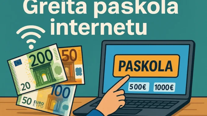 Greita paskola internetu