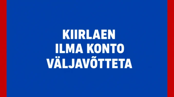 Kiirlaen ilma konto väljavõtteta