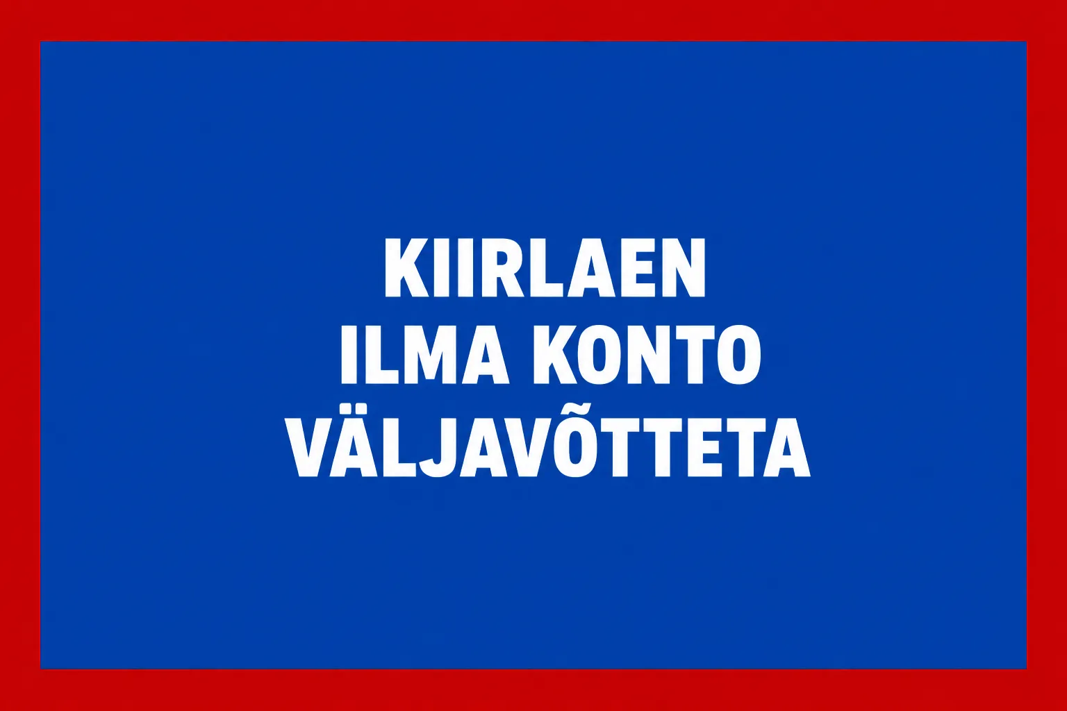 Kiirlaen ilma konto väljavõtteta