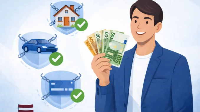 Aizdevums bez ķīlas Latvijā – kredīts bez nekustamā īpašuma un auto ķīlas