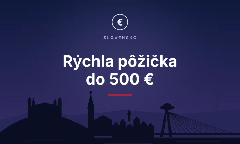 Rýchla pôžička do 500 € – silueta Bratislavy