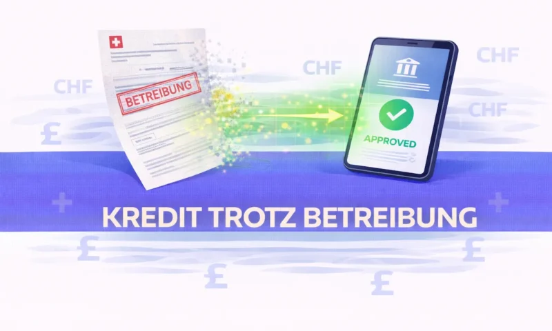 Kredit trotz Betreibung Schweiz