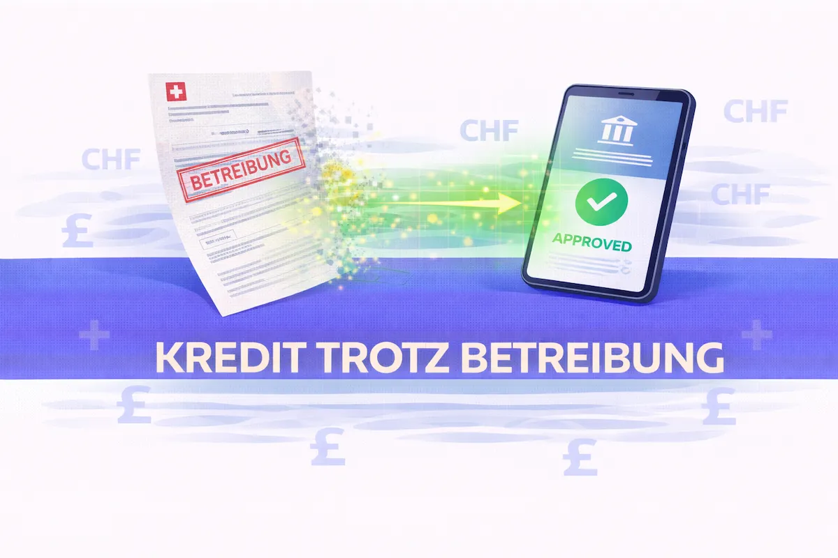 Kredit trotz Betreibung Schweiz