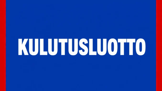 Kulutusluotto