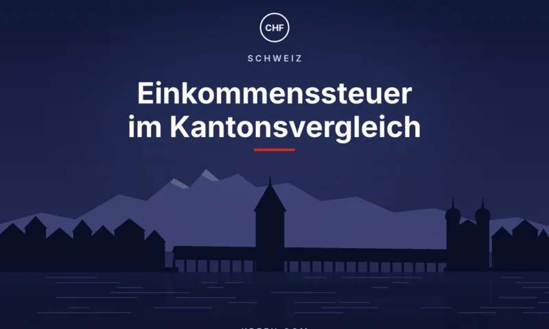 Kantonsunterschiede bei der Einkommenssteuer: Wo zahlt man am wenigsten?