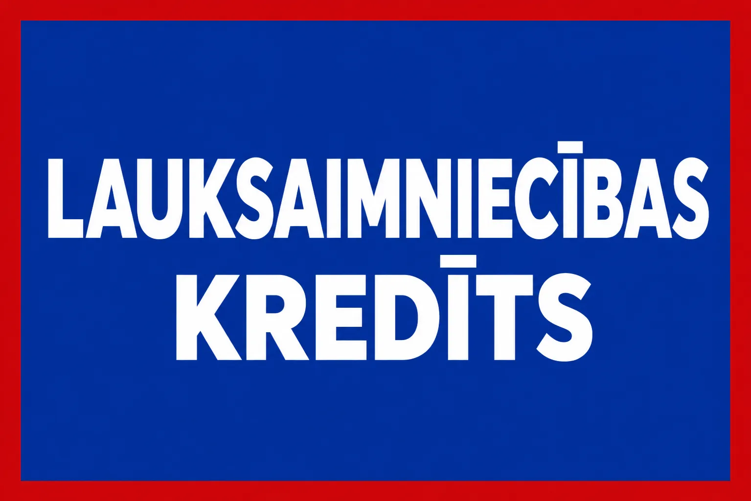 Lauksaimniecības kredīts