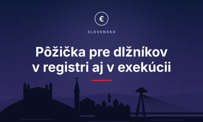 Pôžička pre dlžníkov v registri aj v exekúcii – silueta Bratislavy