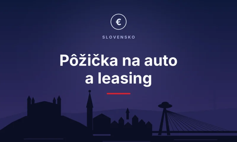 Pôžička na auto a leasing – silueta Bratislavy