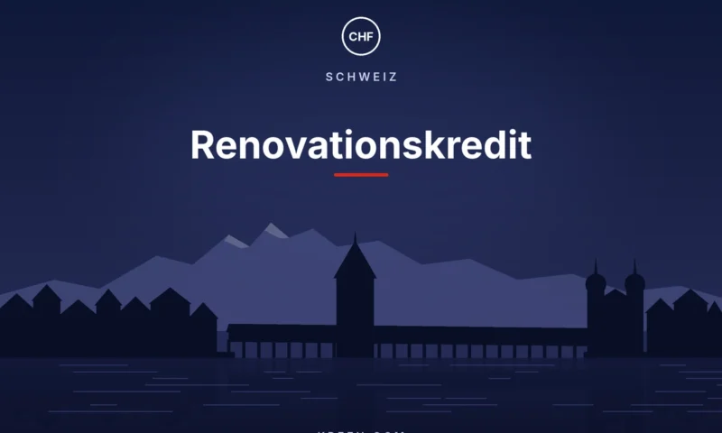 Renovationskredit in der Schweiz